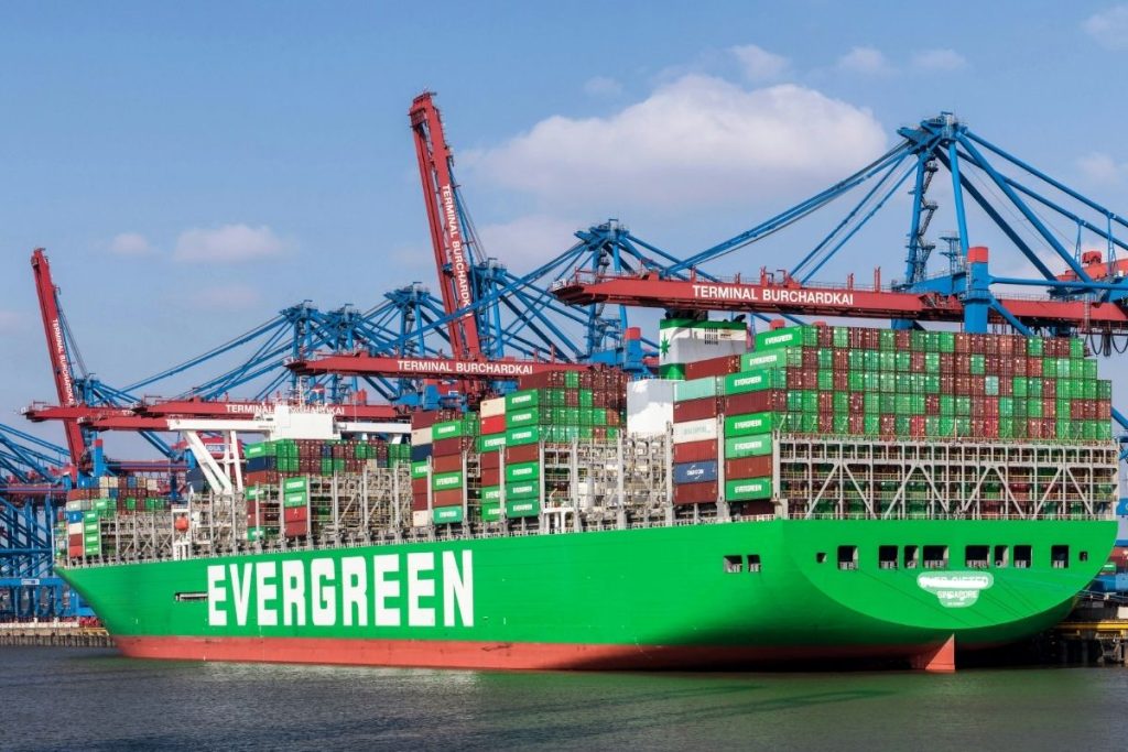 EVERGREEN ship - Image for representation purpose only
