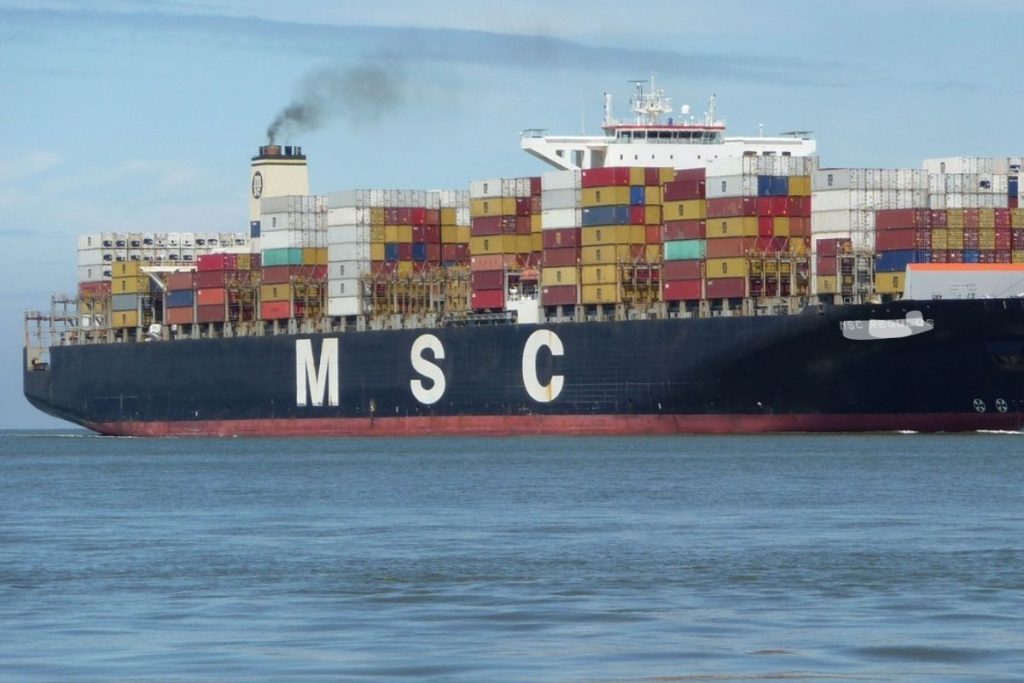 MSC ship - Image for representation purpose only
