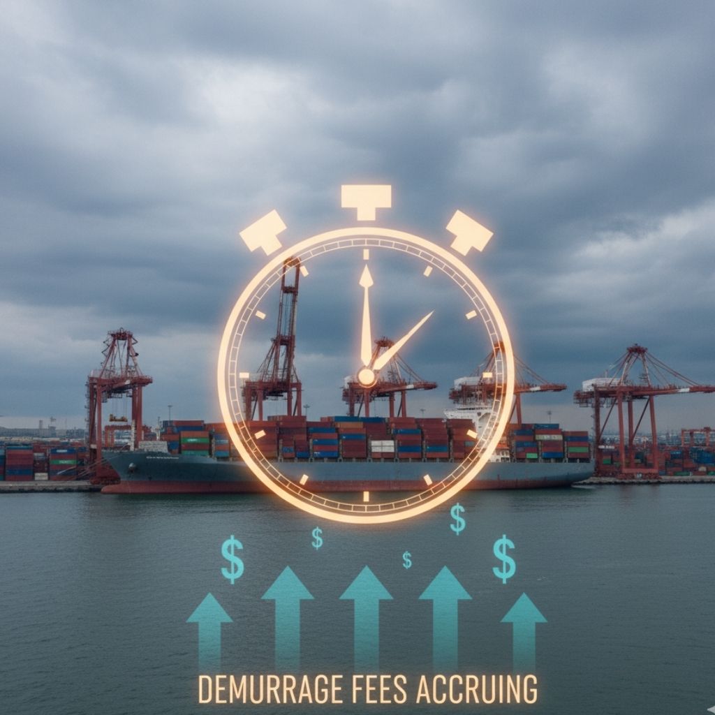 Demurrage applies when a vessel waits longer than the agreed laytime.
