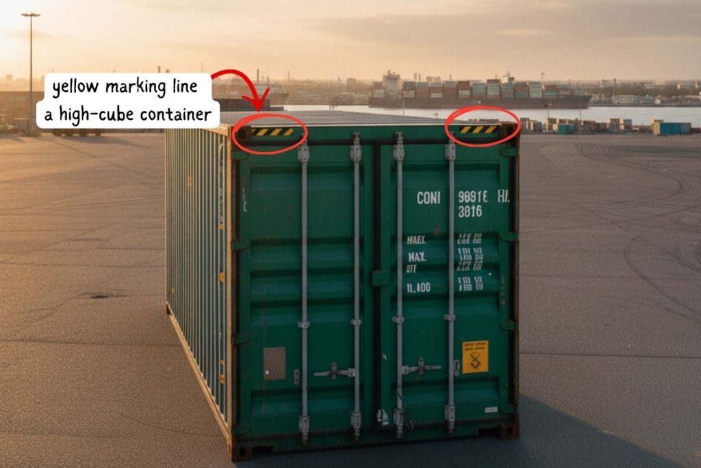 A high cube container offers extra height and space for lightweight, voluminous cargo.