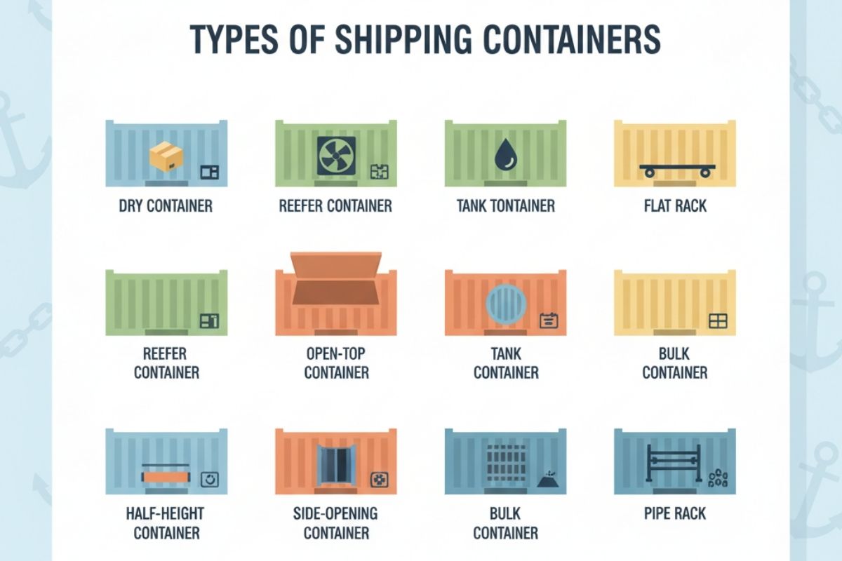 Types of Shipping Containers You should know
